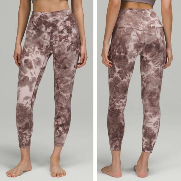 LULULEMON Align High-Rise Pant 25" Sz 8 Diamond Dye Mink Bery Lunar Rock Shadow - Picture 1 of 9